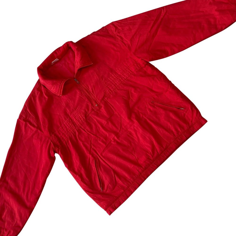 Hang On (Germany) Poplin Cotton Shirred Yoke Climbing Jacket Red (Matsuda) : XL